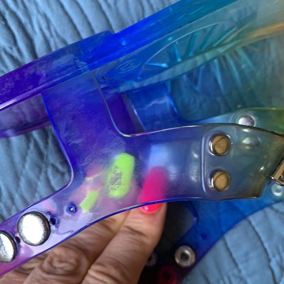 Michael Kors Little Girl's‎ Rainbow Jelly Sandals Size - Picture 8 of 9